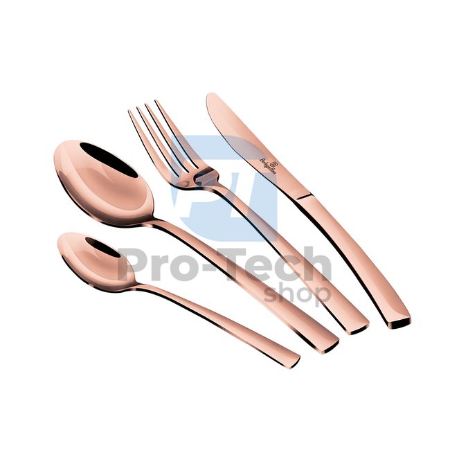 24-teiliges Besteckset aus Edelstahl ROSE GOLD 19508