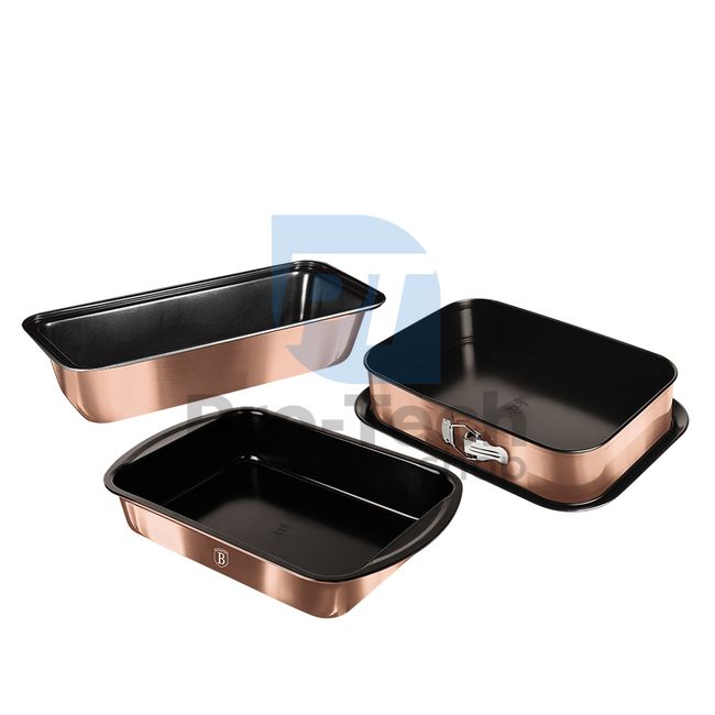 3-teiliges Backformen-Set ROSE GOLD 19503