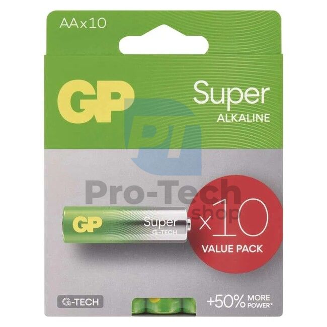 Alkalibatterie GP Super LR6 (AA), 10 St. 70596