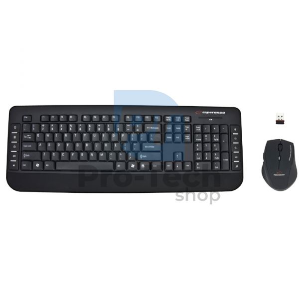 Kabellose Tastatur und Maus 2.4GHZ USB ASPEN 72906