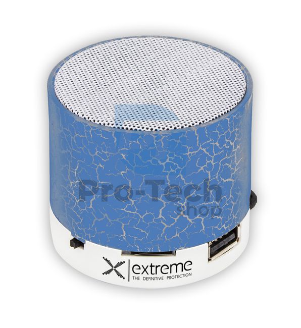Bluetooth-Lautsprecher mit FM-Radio FLASH, blau 73458
