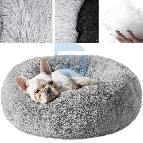 Flauschiges Hundebett, grau 22759 75834