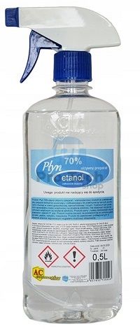 Reiniger mit 70% Ethanol 500ml mit Spray 12509