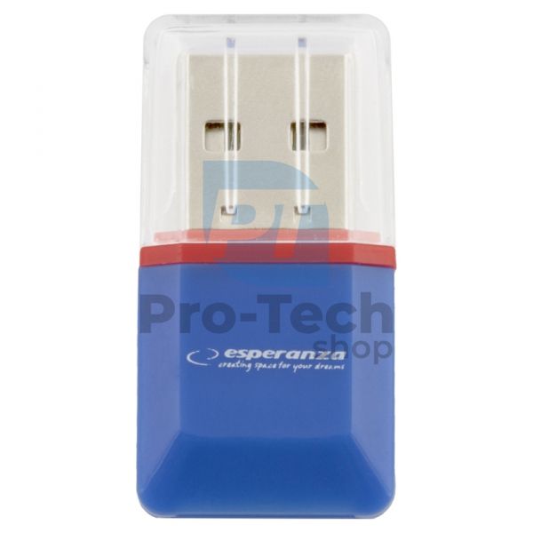 Kartenleser MicroSD/TF USB2.0 blau 72220