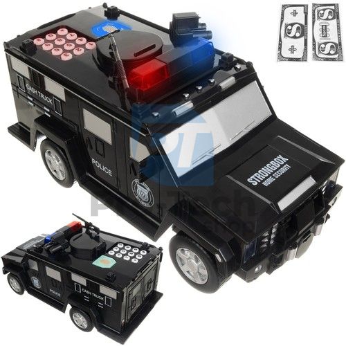 Spardose für Kinder - Polizeiauto 74060