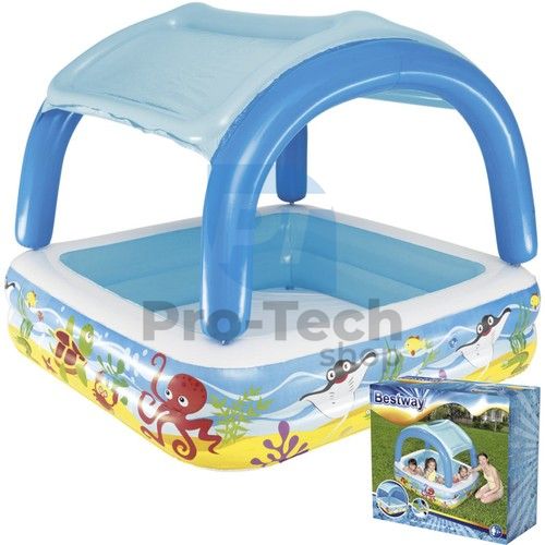 Aufblasbares Kinderschwimmbecken mit Sonnenschutz - BESTWAY 52192 74082