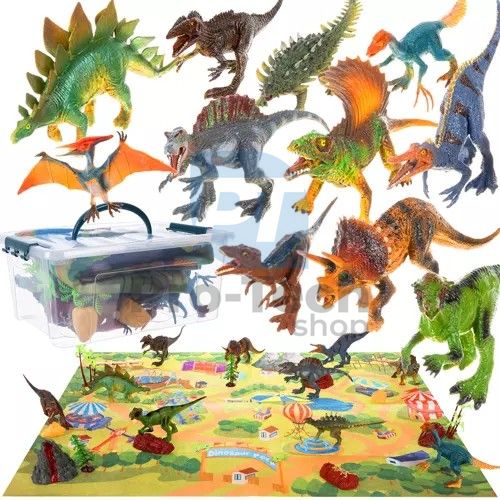 DinoPark Kollektion: Spielfiguren und Spielmatte von Kruzzel 74108