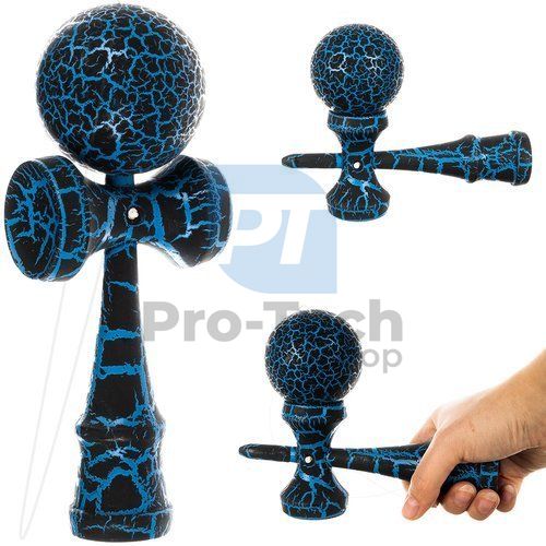 Geschicklichkeitsspiel aus Holz - Kendama - blau 74130