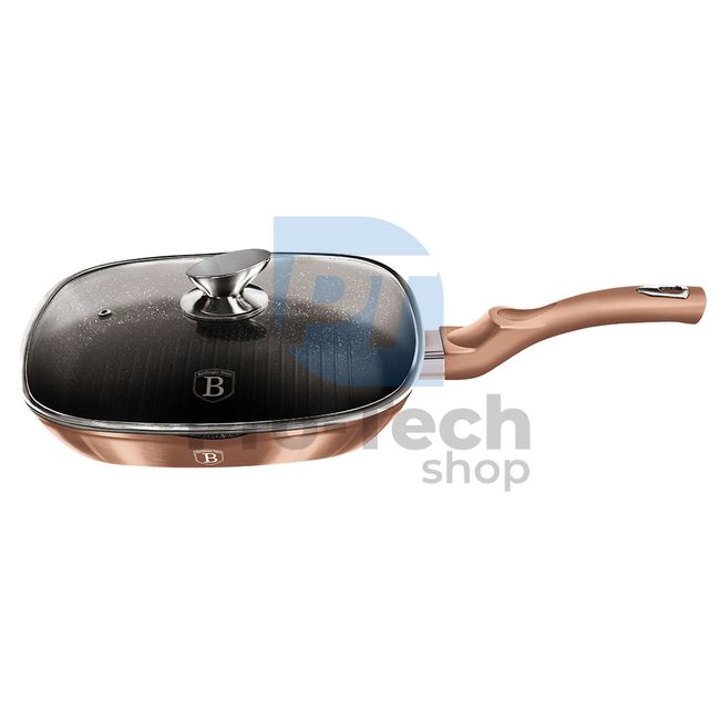 Grillpfanne mit Marmoroberfläche und Deckel 28cm METALLIC LINE ROSE GOLD EDITION 19434