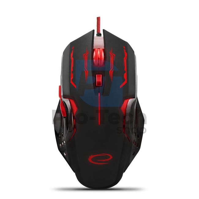 USB-Gaming-Maus mit LED-Hintergrundbeleuchtung 6D APACHE, rot 72705