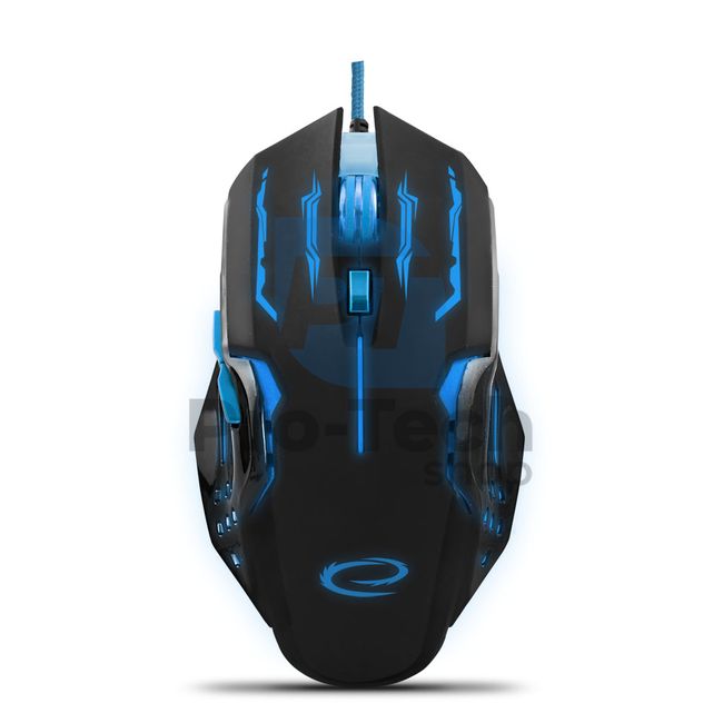 USB-Gaming-Maus mit LED-Hintergrundbeleuchtung 6D APACHE, blau 72703