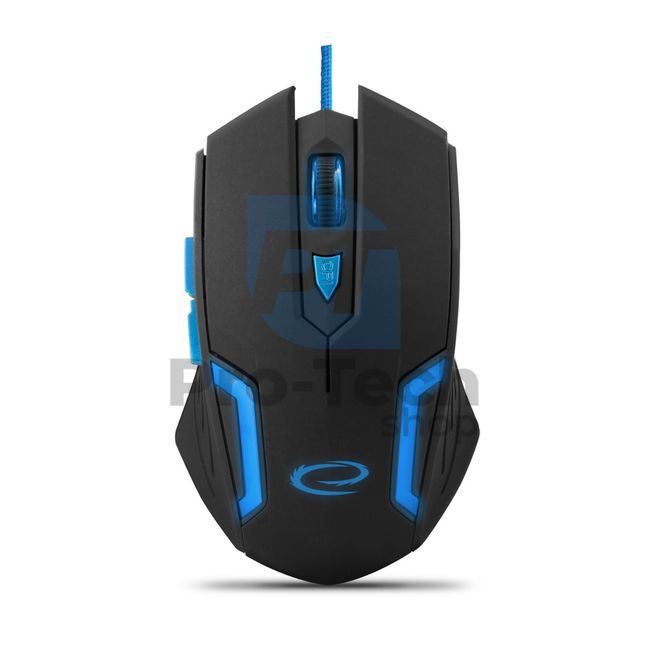 USB-Gaming-Maus mit LED-Hintergrundbeleuchtung 6D FIGHTER, blau 72693