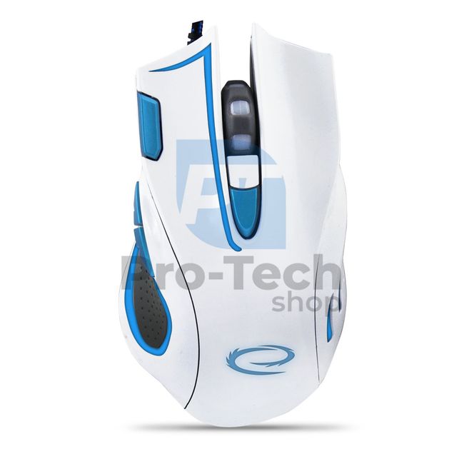 USB-Gaming-Maus mit LED-Hintergrundbeleuchtung 7D HAWK, weiß-blau 72702