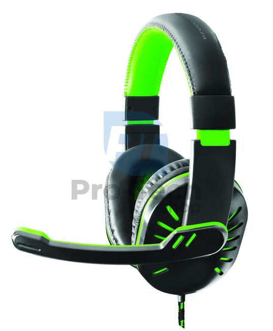 Gaming-Headset mit Mikrofon CROW, grün 72662