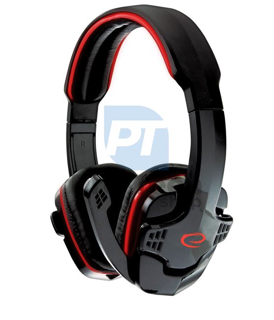 Gaming-Headset mit Mikrofon RAVEN, rot 72659