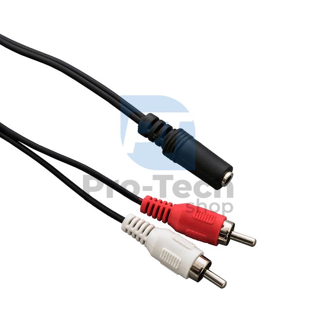 Kabel Mini Jack F - 2xRCA, 0,2m 72418