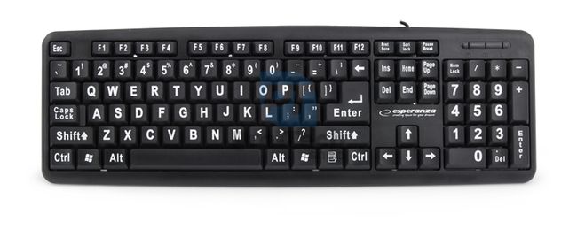 Tastatur mit Großdruck USB FLORIDA 72914