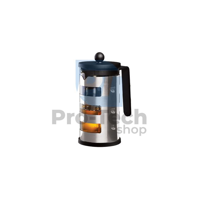 French Press Kaffeemaschine 600ml EDELSTAHL UND GLAS 20529