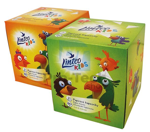 2-lagige Kosmetiktücher 80 St. LINTEO KIDS BOX 30411