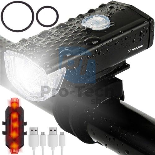 Fahrrad USB LED Licht + Rücklicht 74506