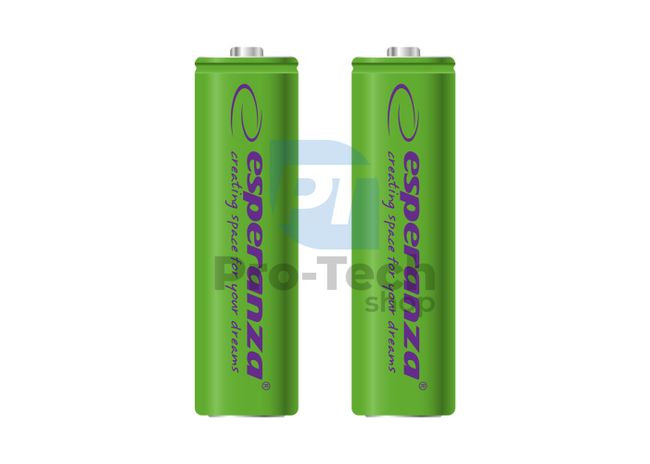 Wiederaufladbare Batterie NI-MH AA 2000mAh 2 Stück, grün 73326