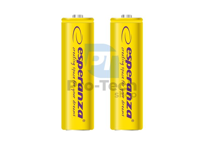 Wiederaufladbare Batterie NI-MH AA 2000mAh 2 Stück, gelb 73329