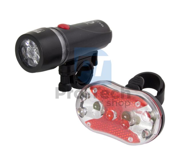 Vorderes und hinteres LED-Fahrradlicht ALPHECCA 73219