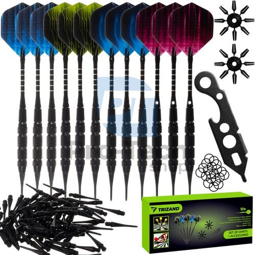 Satz von 12 Darts + Zubehör Trizand 21629 76030