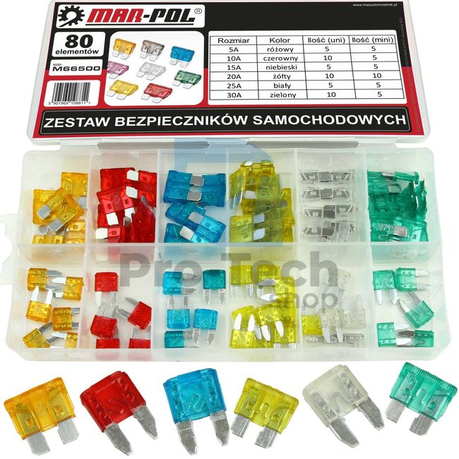 Auto-Sicherungssatz 80Stück 5-30A 14367