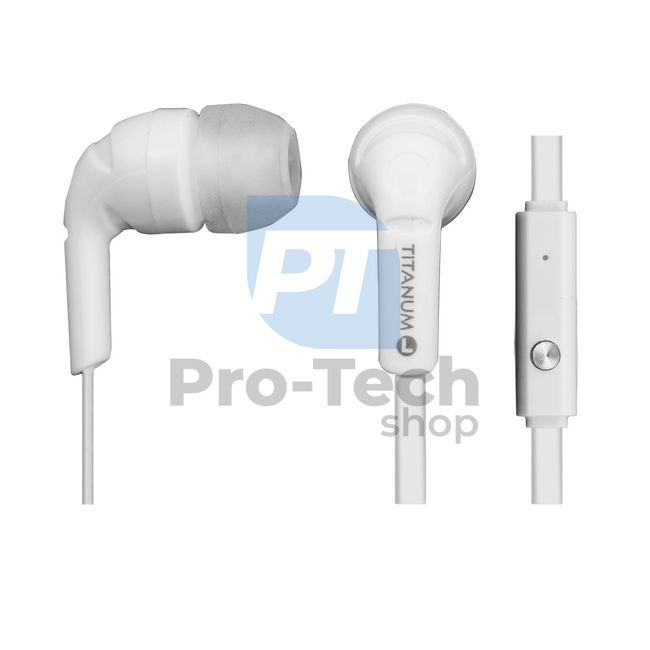 In-Ear-Kopfhörer mit Mikrofon, weiß 73353