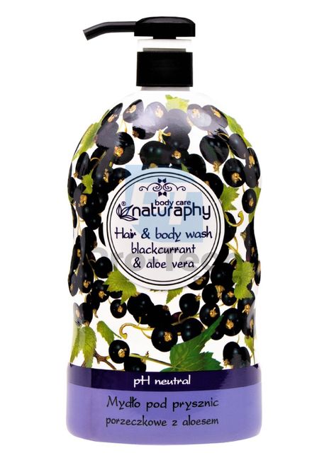 Duschgel und Shampoo 2in1 Schwarze Johannisbeere und Aloe Vera Naturaphy 1000ml 30083