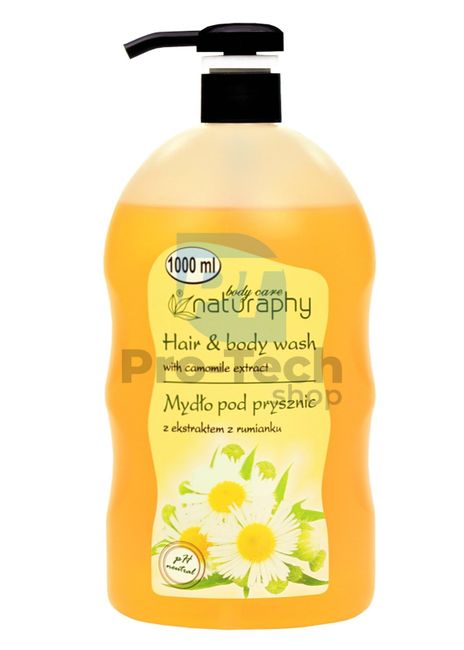 Duschgel und Shampoo 2in1 mit Kamillenextrakt Naturaphy 1000ml 30059