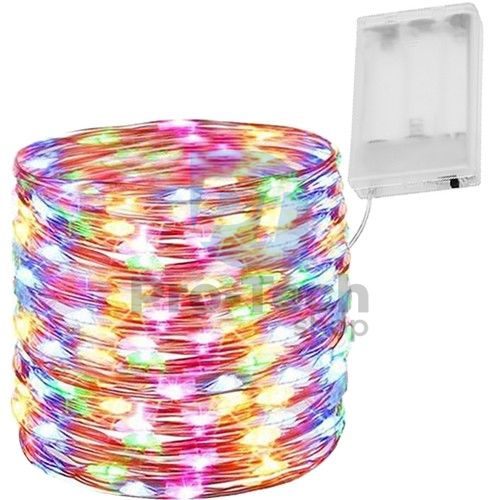 Lichterkette 100 LED - mehrfarbig - batteriebetrieben 75252