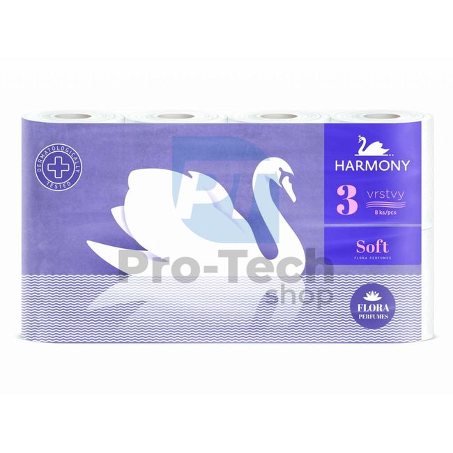 3-lagiges Toilettenpapier HARMONY SOFT FLORA AROMA - 8St. 30357