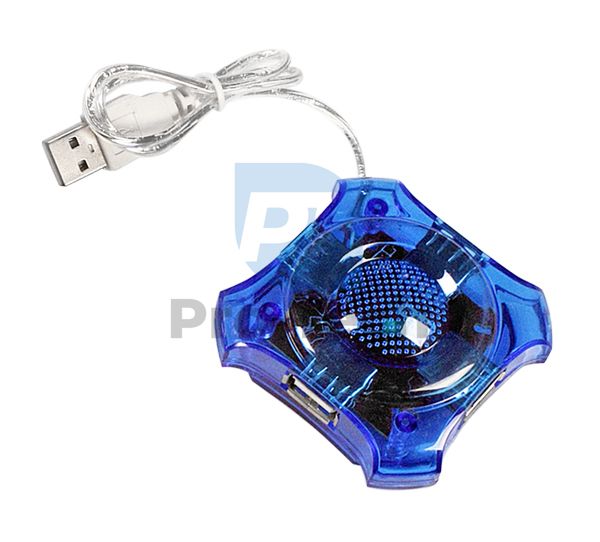 USB 2.0-Hub mit 4 STAR-Anschlüssen, blau 72249
