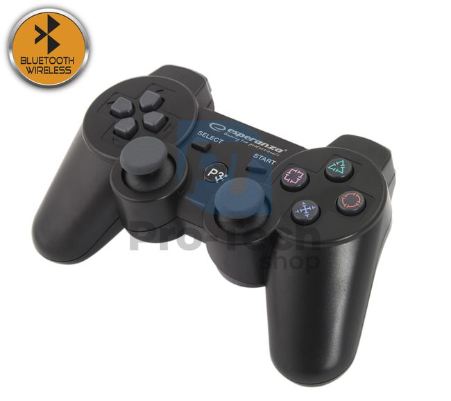 Vibrierendes kabelloses Gamepad PS3 MARINE, Bluetooth, schwarz 72648