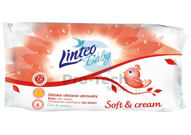 Linteo Baby Soft und Creme Feuchttücher 72 Stück 30428
