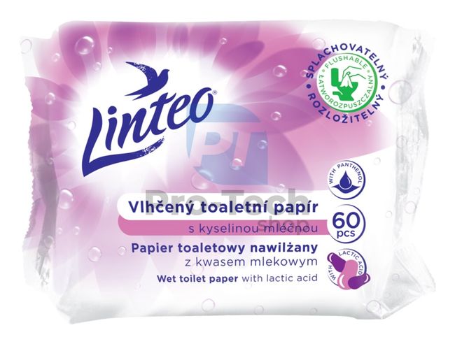 Feuchtes Toilettenpapier mit Milchsäure Linteo Satin 60 St. 30443