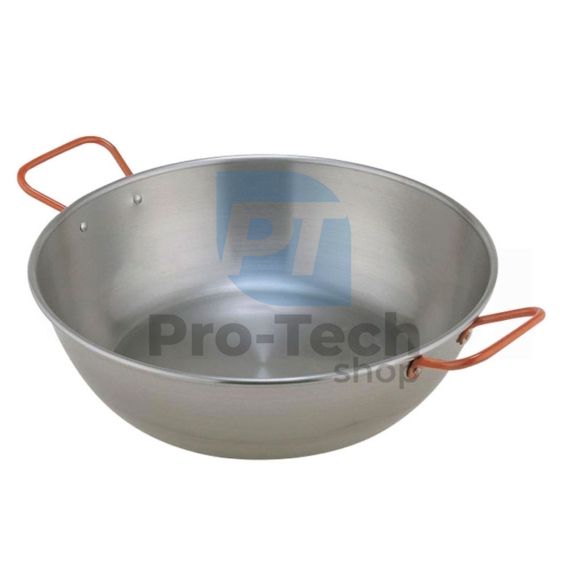 Wok-Pfanne Paella aus poliertem Stahl 24cm 54241