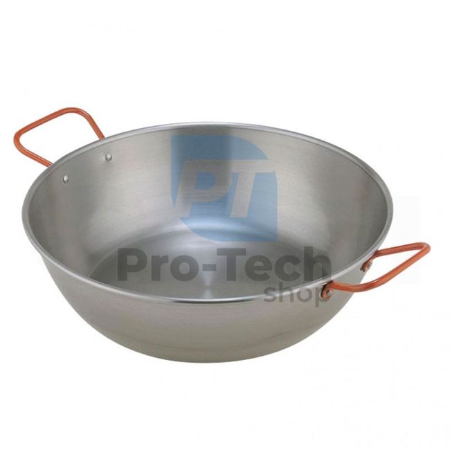 Wok-Pfanne Paella 28cm aus poliertem Stahl 53372