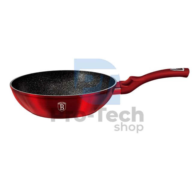 WOK-Pfanne mit Marmoroberfläche 28cm METALLIC LINE BURGUNDY EDITION 19070