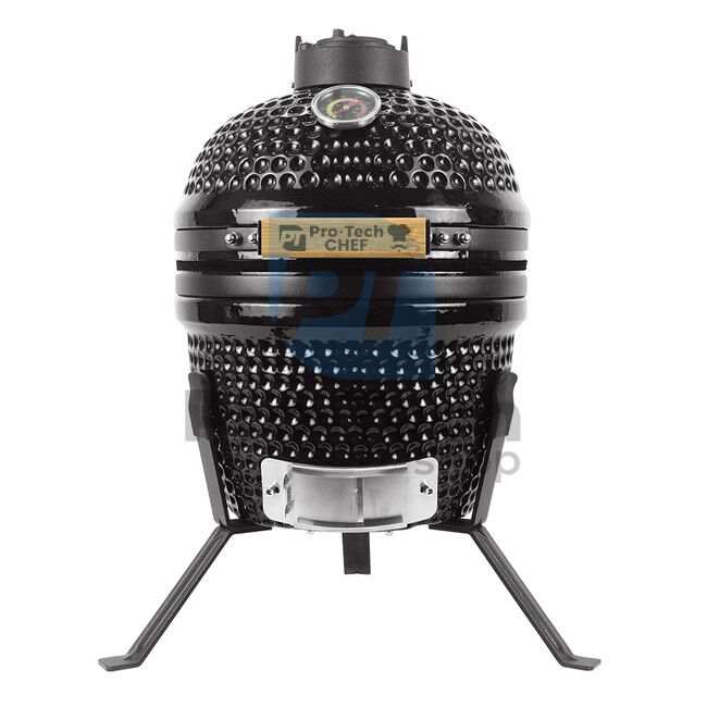 Garten Keramik Grill Kamado CL-13 schwarz Pro-Tech CHEF 40155