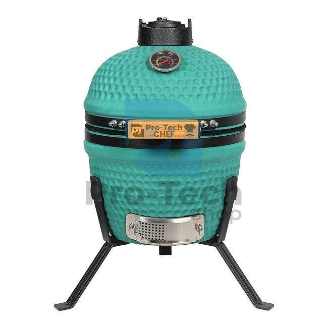 Garten Keramik Grill Kamado CL-13 grün matt Pro-Tech CHEF 40333