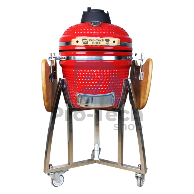 Garten Keramik Grill Kamado CL-16 rot Pro-Tech CHEF 40430