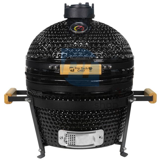 Garten Keramik Grill Kamado CL-16T schwarz Pro-Tech CHEF 40250