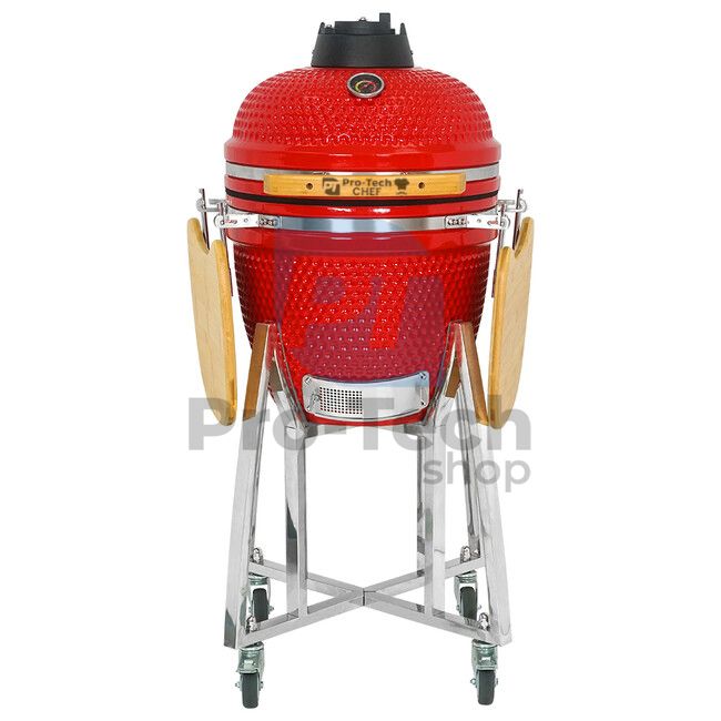 Garten Keramik Grill Kamado CL-18 rot Pro-Tech CHEF 40418