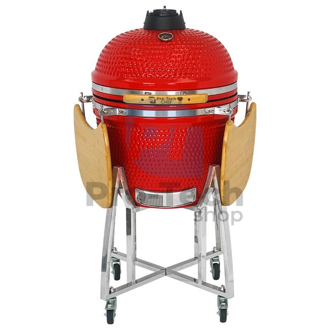 Garten-Keramikgrill Kamado CL-23,5 rot Pro-Tech CHEF 40513